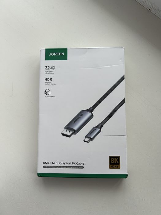 Кабель Ugreen USB TYPE-C to DISPLAY PORT 8k60Hz 2m