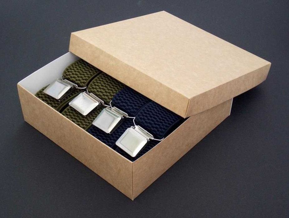 Чоловічі широкі підтяжки подарункові в коробці / широкие подтяжки 2шт.