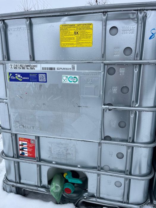 Zbiornik mauzer pojemnik 1000L BLACHA SPOŻYWCZY