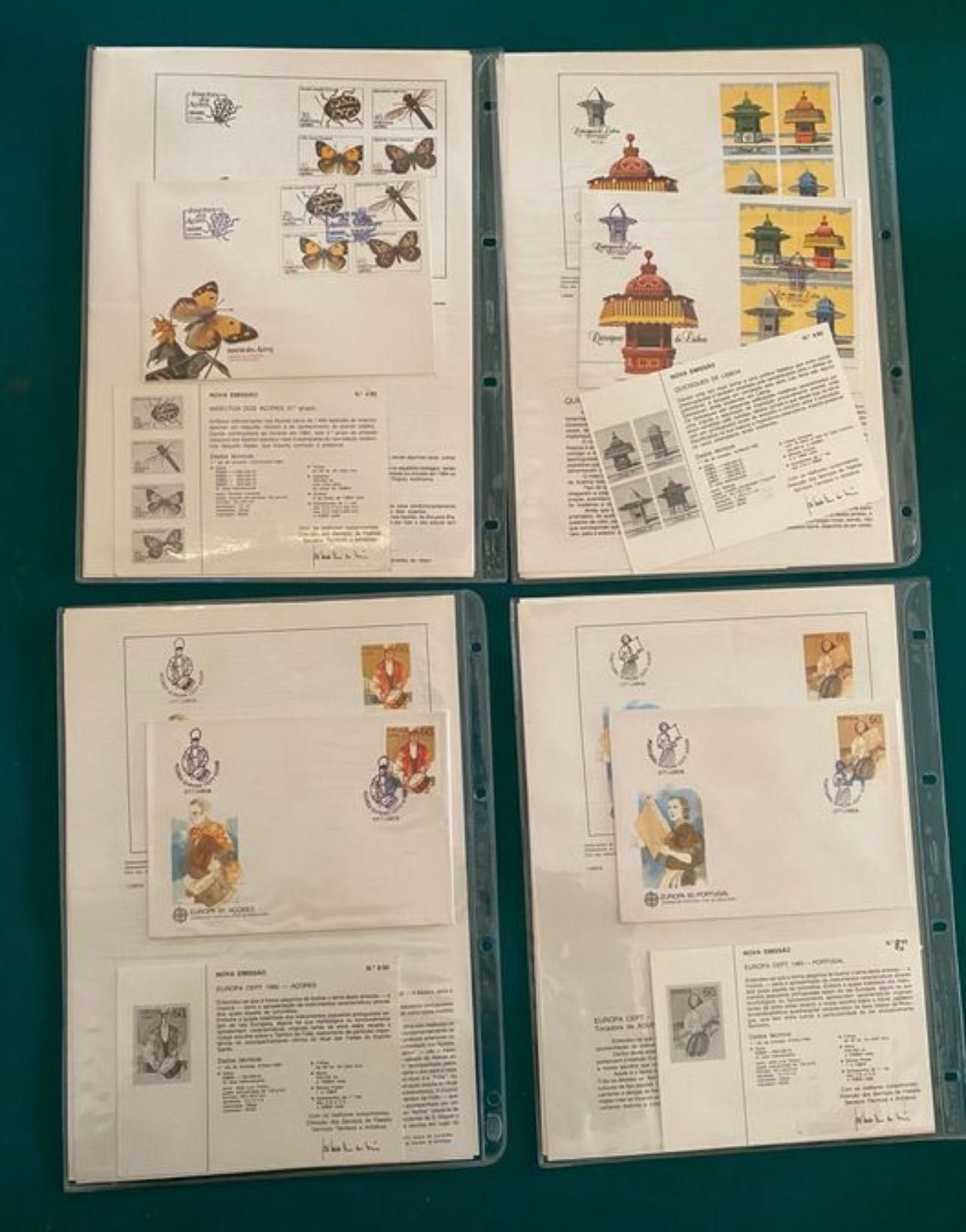 Sobrescritos de 1º dia de circulação dos CTT (FDC’S) - 1985