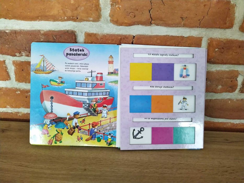 Czym podróżujemy? Książka z zagadkami