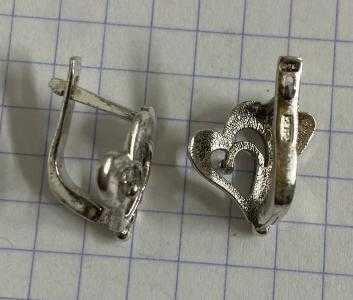 Сережки серьги срібло 3,34 Срср , Ссср