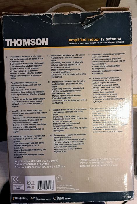 Antena Thomson Multimedia Szerokopasmowy Wzmacniacz