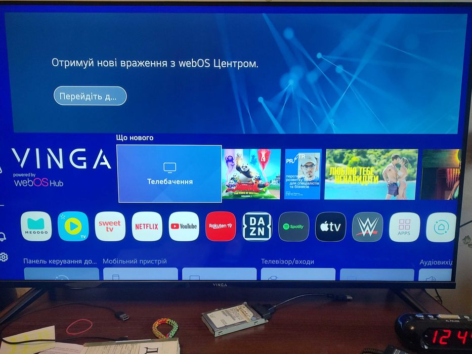 Телевізор 43" Smart 3840x2160 зHDR Vinga (LG) S43UHD25BWEB LED 4K-тел