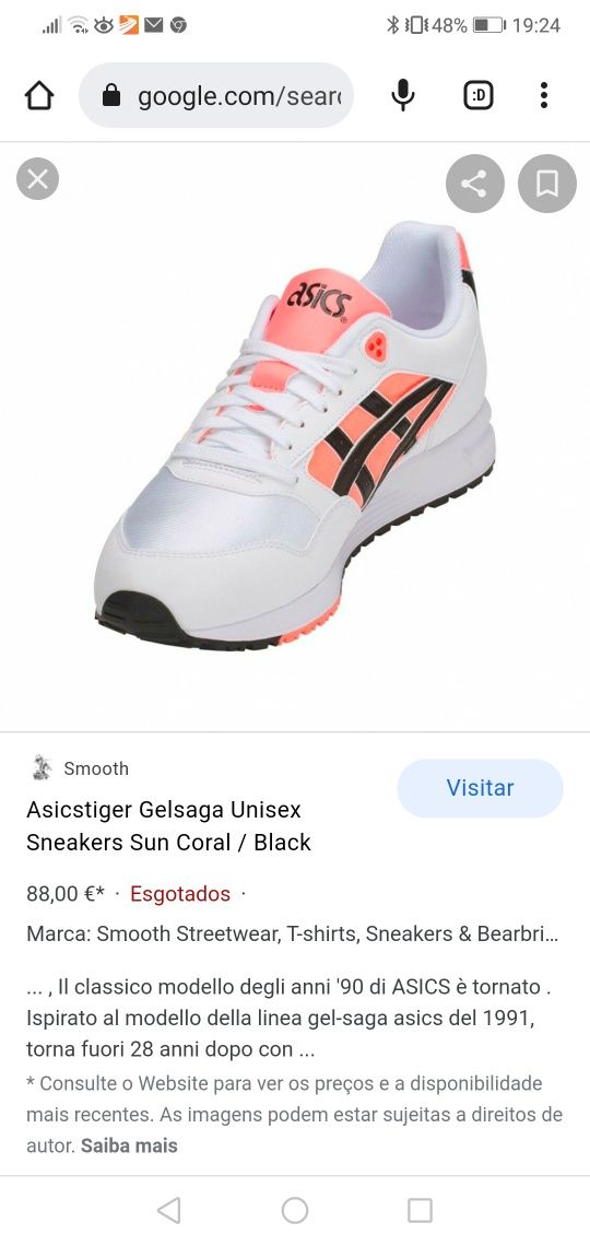 Sapatilhas ASICS novas t44