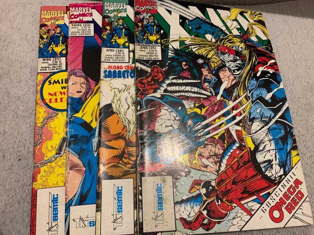 Zestaw X-Men TM-Semic 3, 4, 9, 10 / 1995