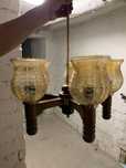 Zyrandol lampa wiszaca Prl Retro Vintage
