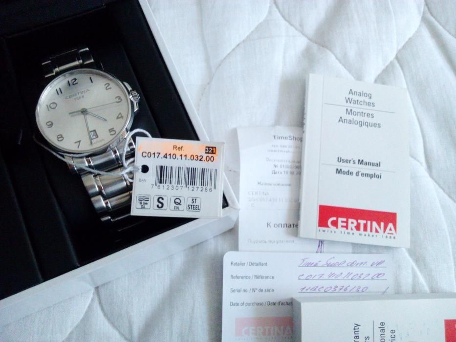 Certina Switzerland наручные часы C017.410.11.037.00 Швейцарские часы