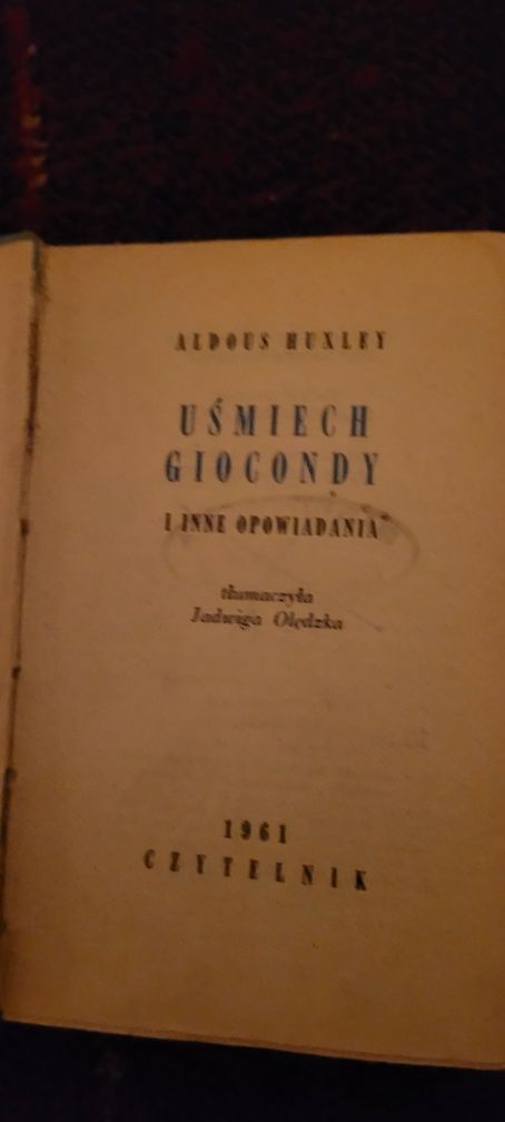 Aldous Huxley Uśmiech Giocondy