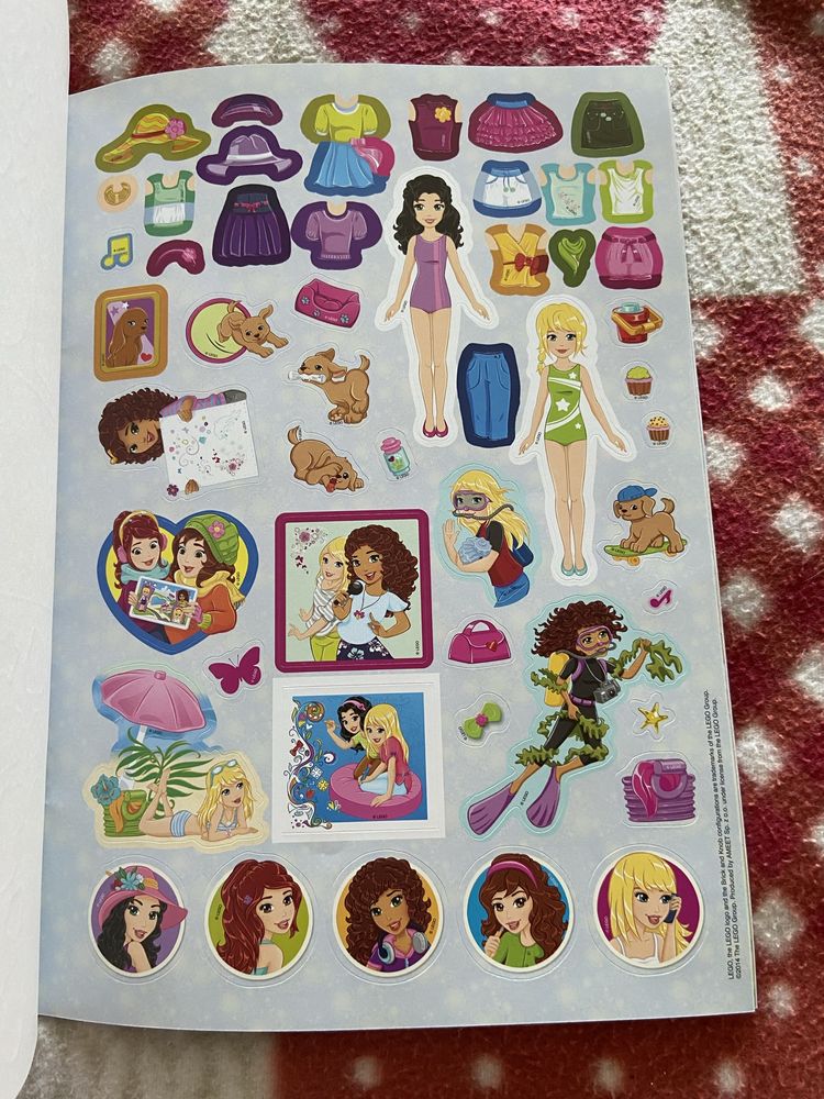 Lego friends kolorowanka z naklejkami nowa unikat