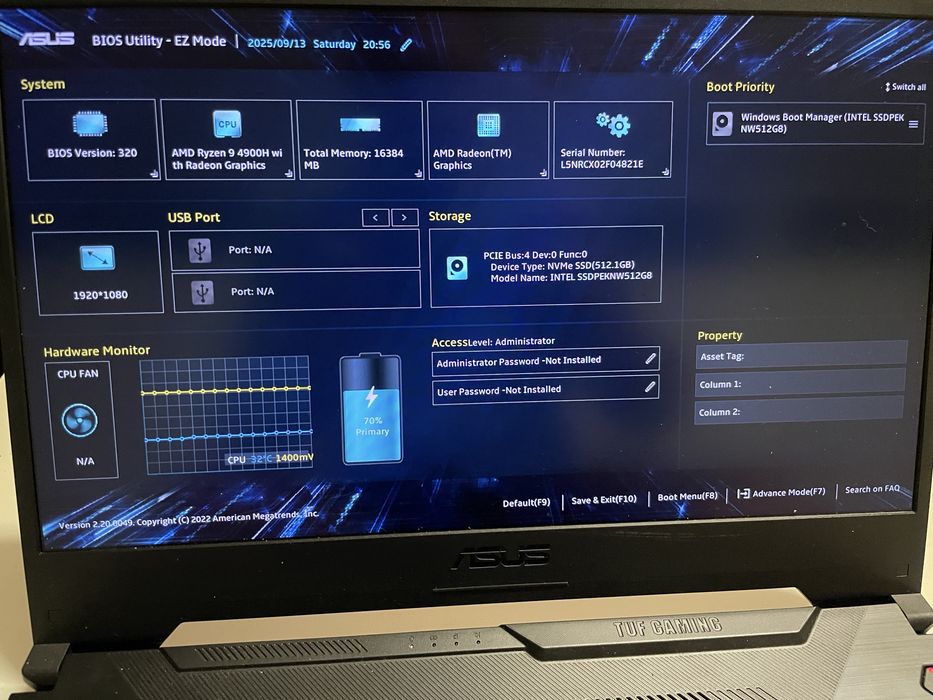 Portátil ASUS TUF Gaming A15 – Ryzen 9 4900H + GTX 1660 Ti