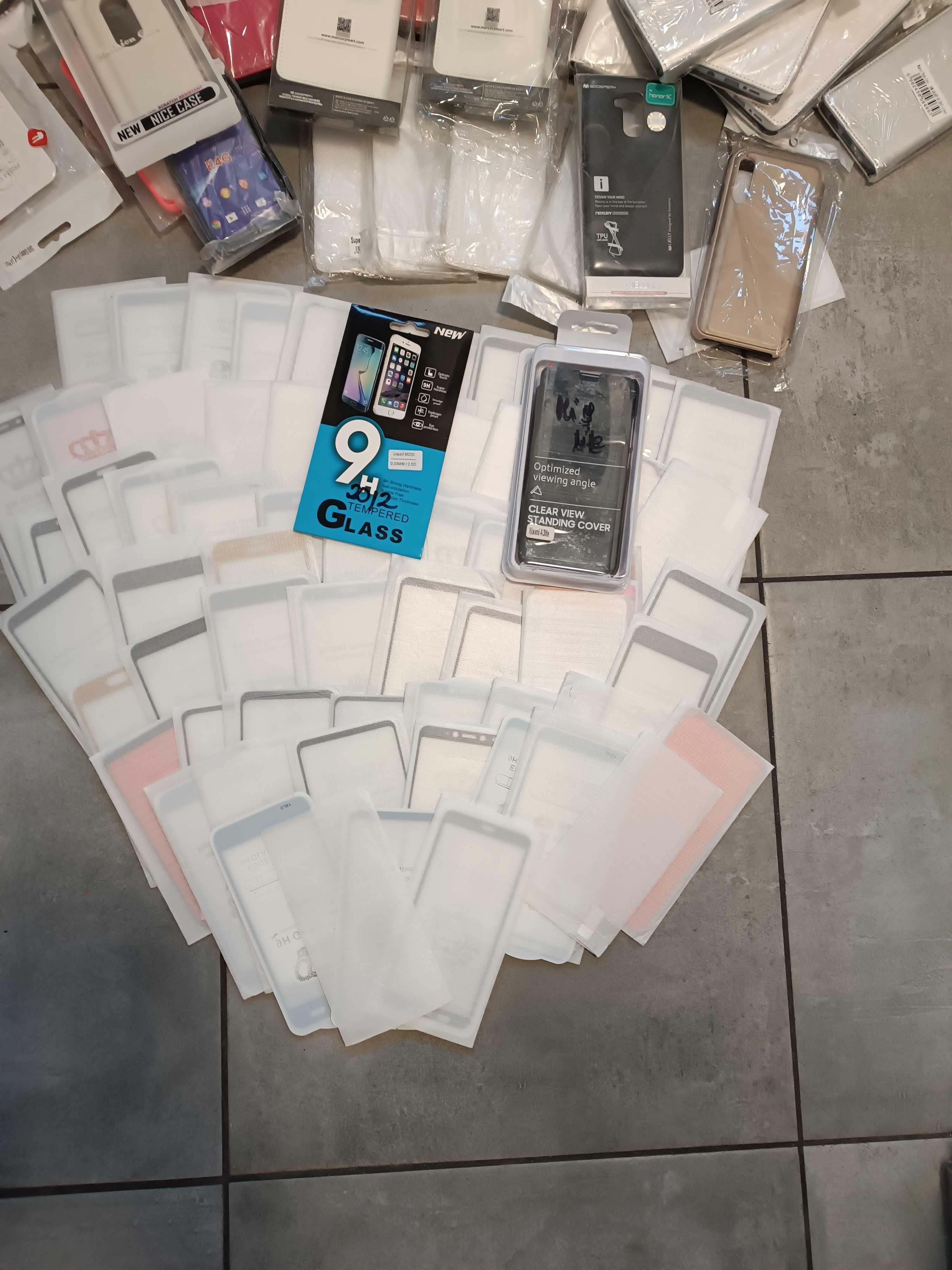 Etui do Samsunga,iPhona i innych + okrągłe szkła na wyświetlacze.
