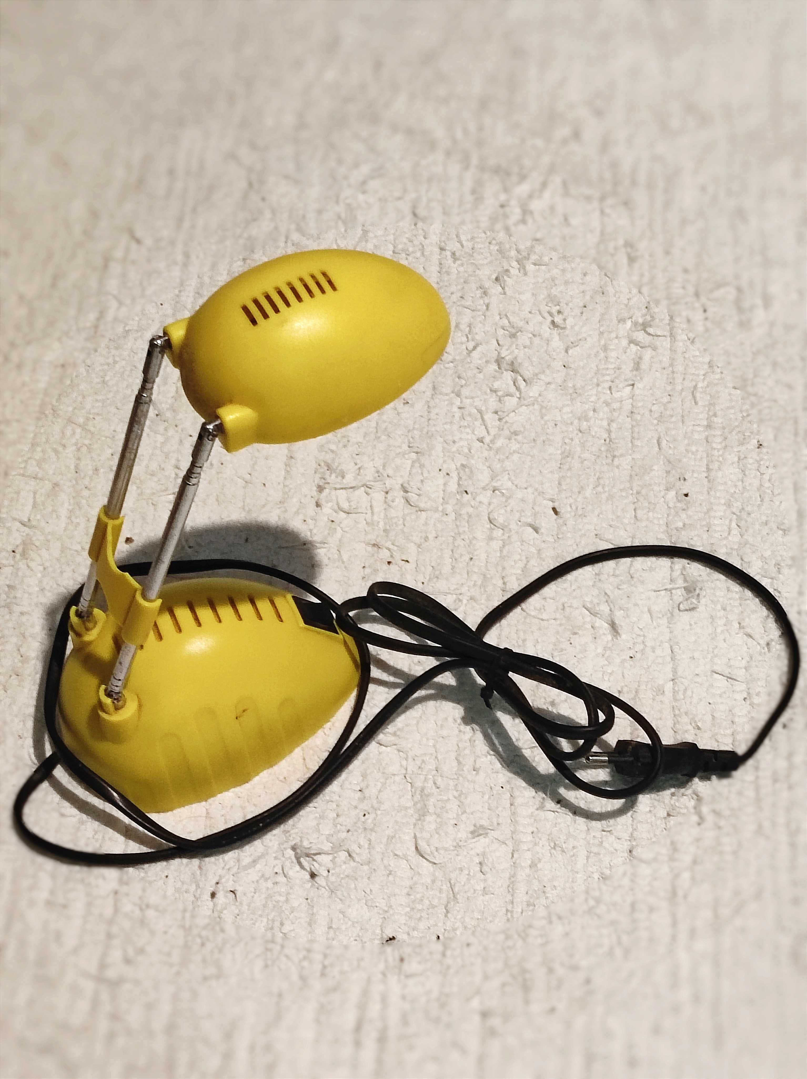 Candeeiro secretária mesa quarto amarelo extensível orientável