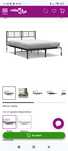 Cama estrutura em ferro nova 65€