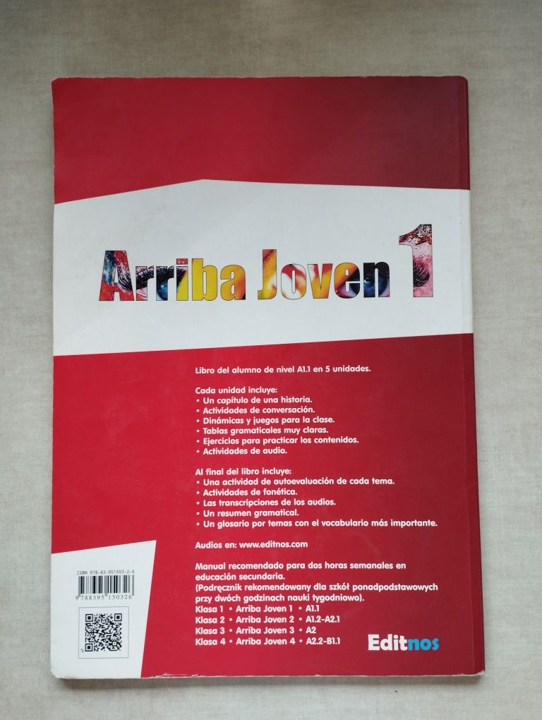 Arriba joven 1 espanol język hiszpański