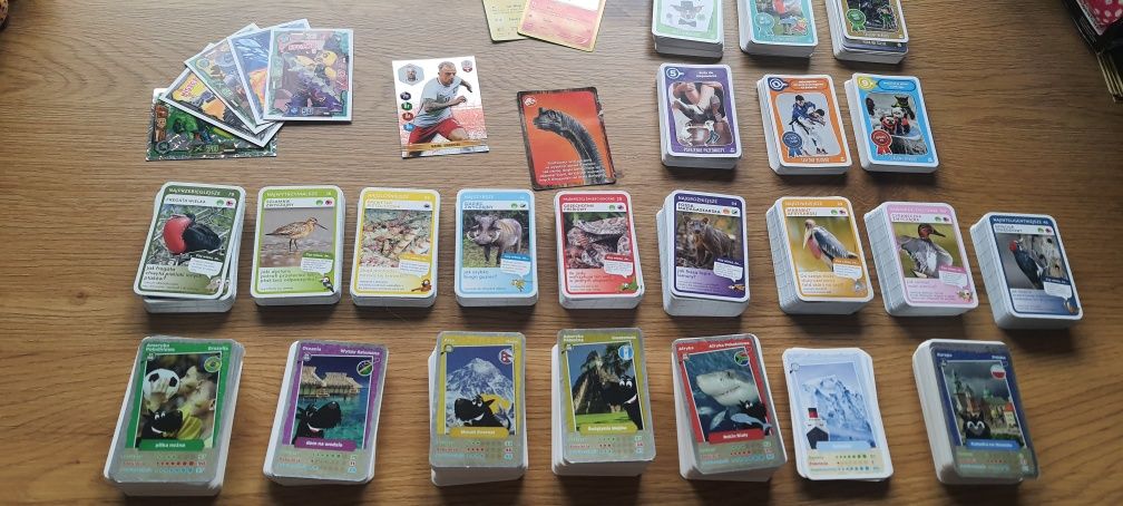 Karty kolekcjonerskie dla dzieci ok. 1200szt ninjago pokemon scootie