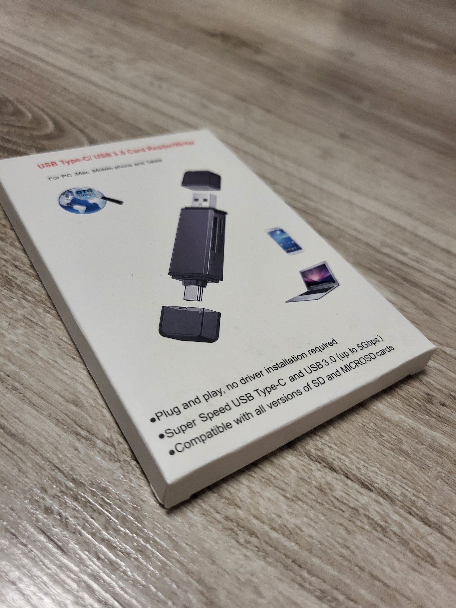 Czytnik Kart Pamięci SD USB 3.0 USB-C Adapter 4w1