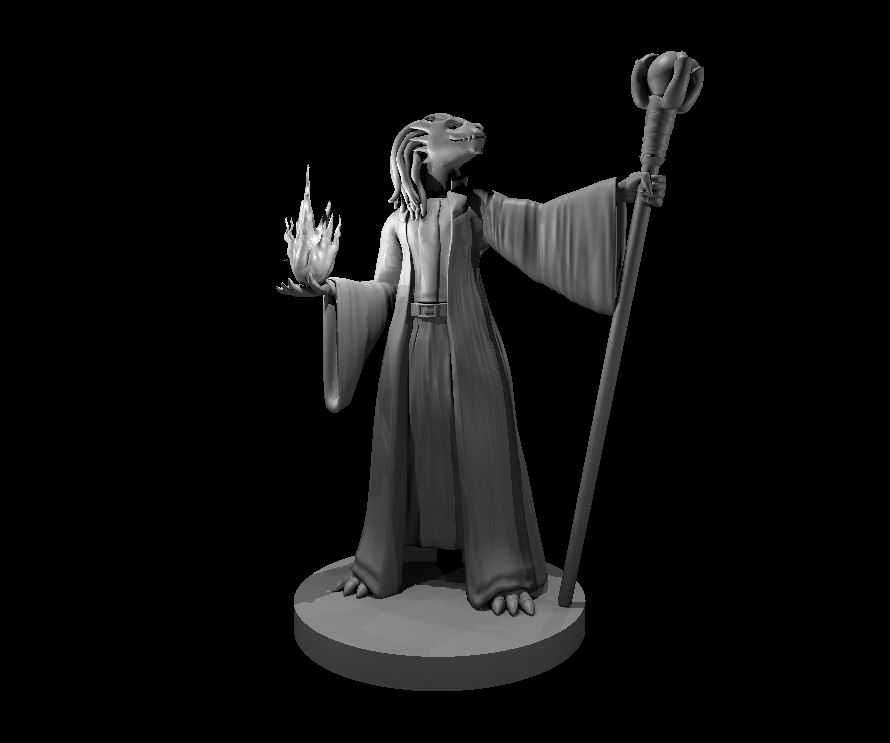 Miniaturas Aventureiros RPG Impressos em 3D - Classe: Sorcerer