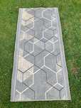 Chodnik dywanik do korytarza szary 170 x 80
