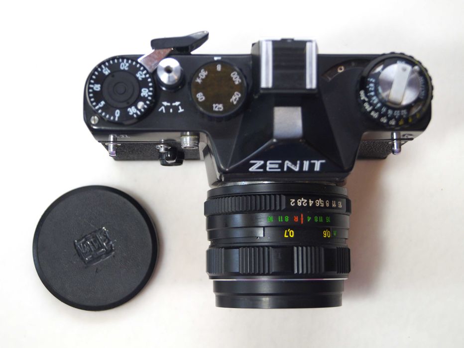 Aparat analogowy ZENIT 11, futerał skórzany USSR