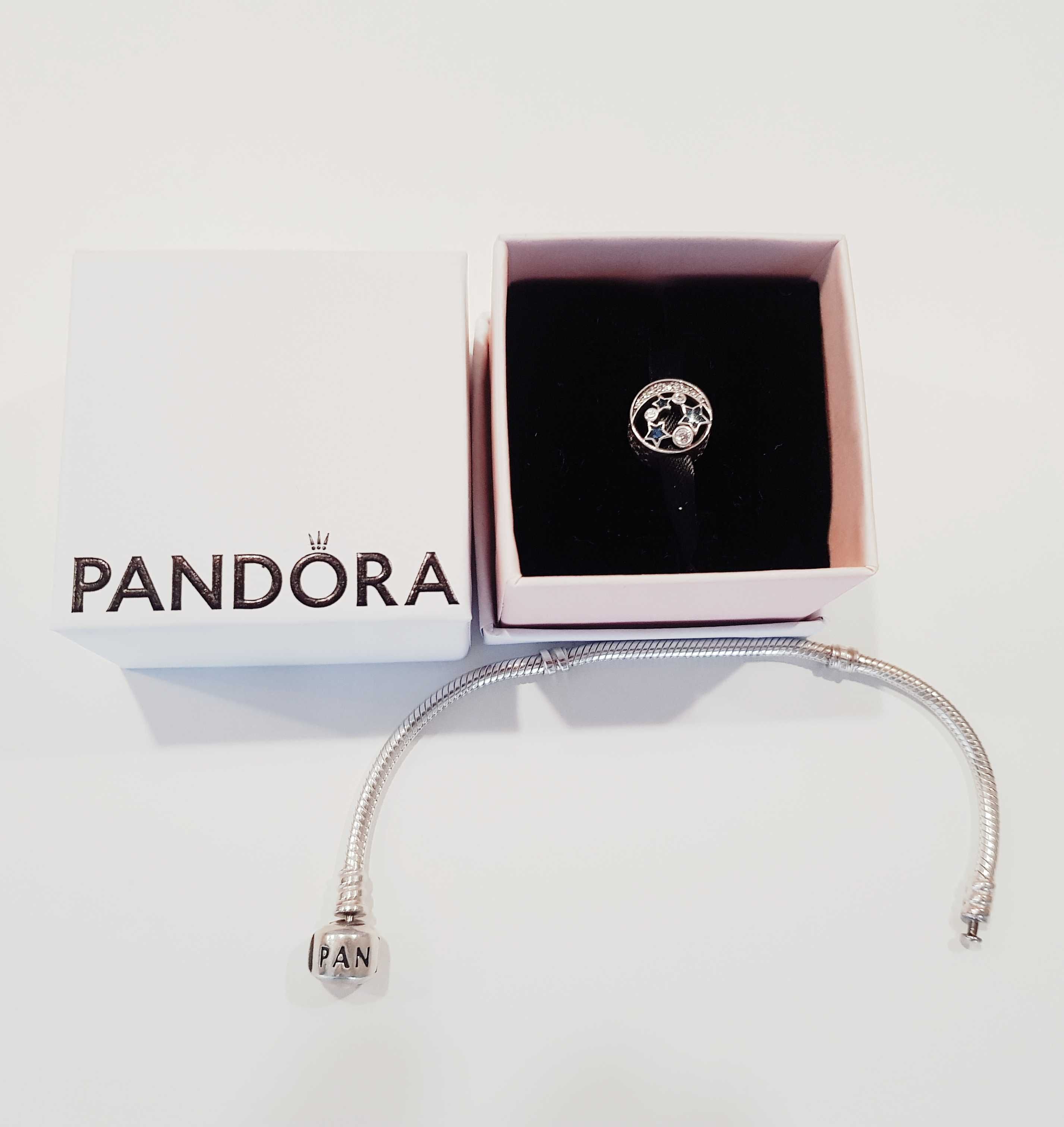 Pulseira pandora com conta