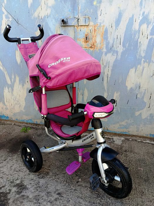 Детский велосипед с родительской ручкой Crosser one