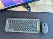 Klawiatura z myszką zestaw Logitech Pop Icon Combo Grafit Bezprzewodow