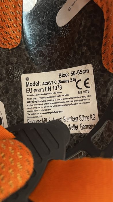 Шолом дитячий велосипедний ABUS, 50-55