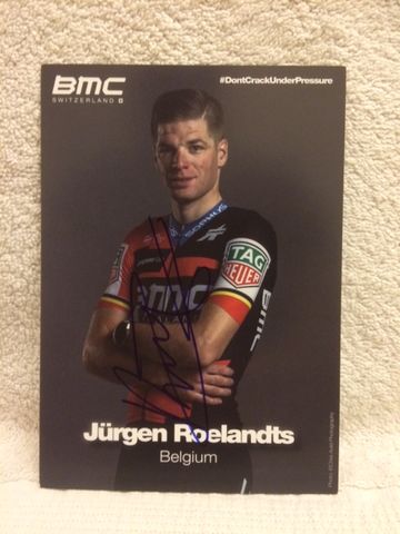 Jürgen Roelandts oryginalny autograf