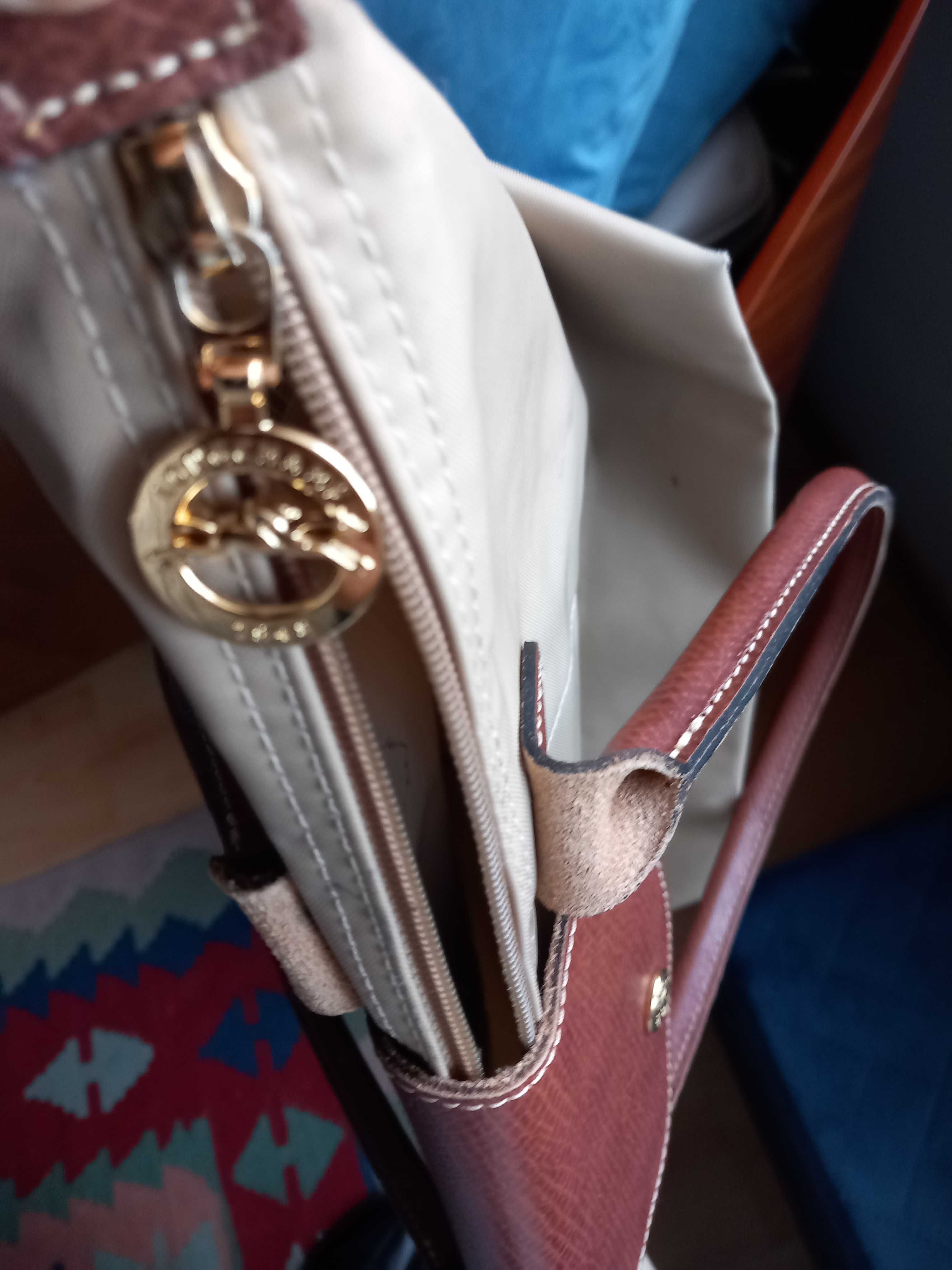 Mala beje Longchamp original