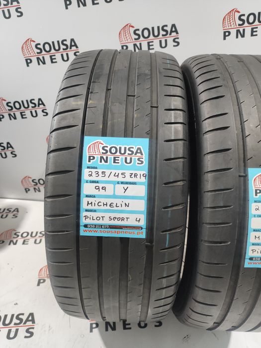 2 pneus muito bons 235-45R19 Michelin - Oferta dos Portes