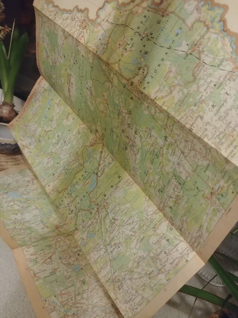 Stara mapa turystyczna