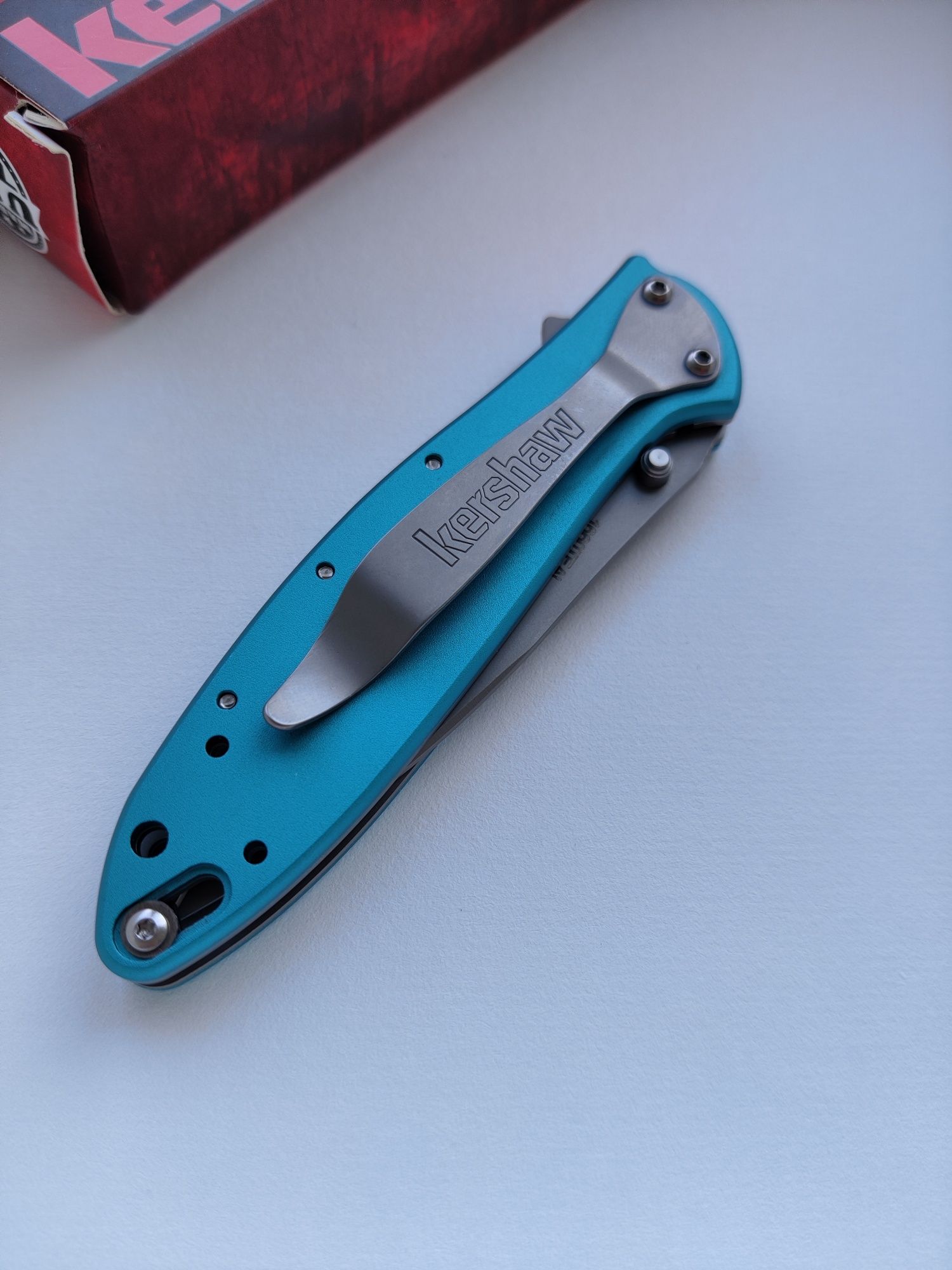 Нож новый оригинал Kershaw Leek Teal made in USA обновленная версия