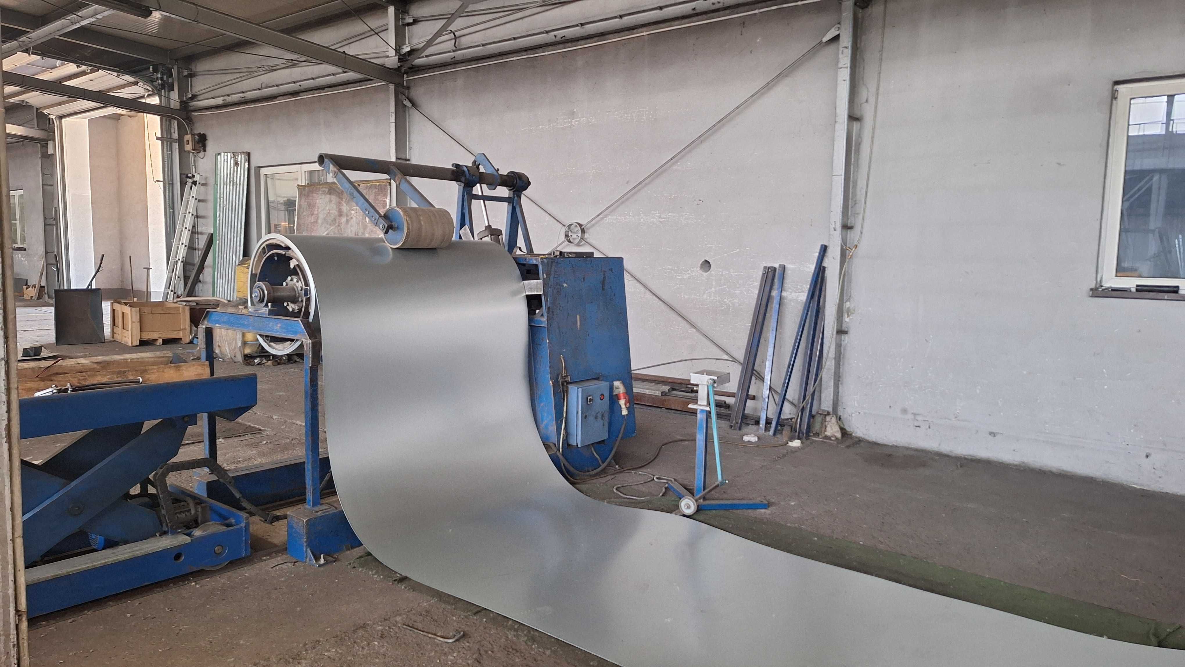 Linia do cięcia poprzecznego i wzdłużnego blach - 10 t, 1500 mm