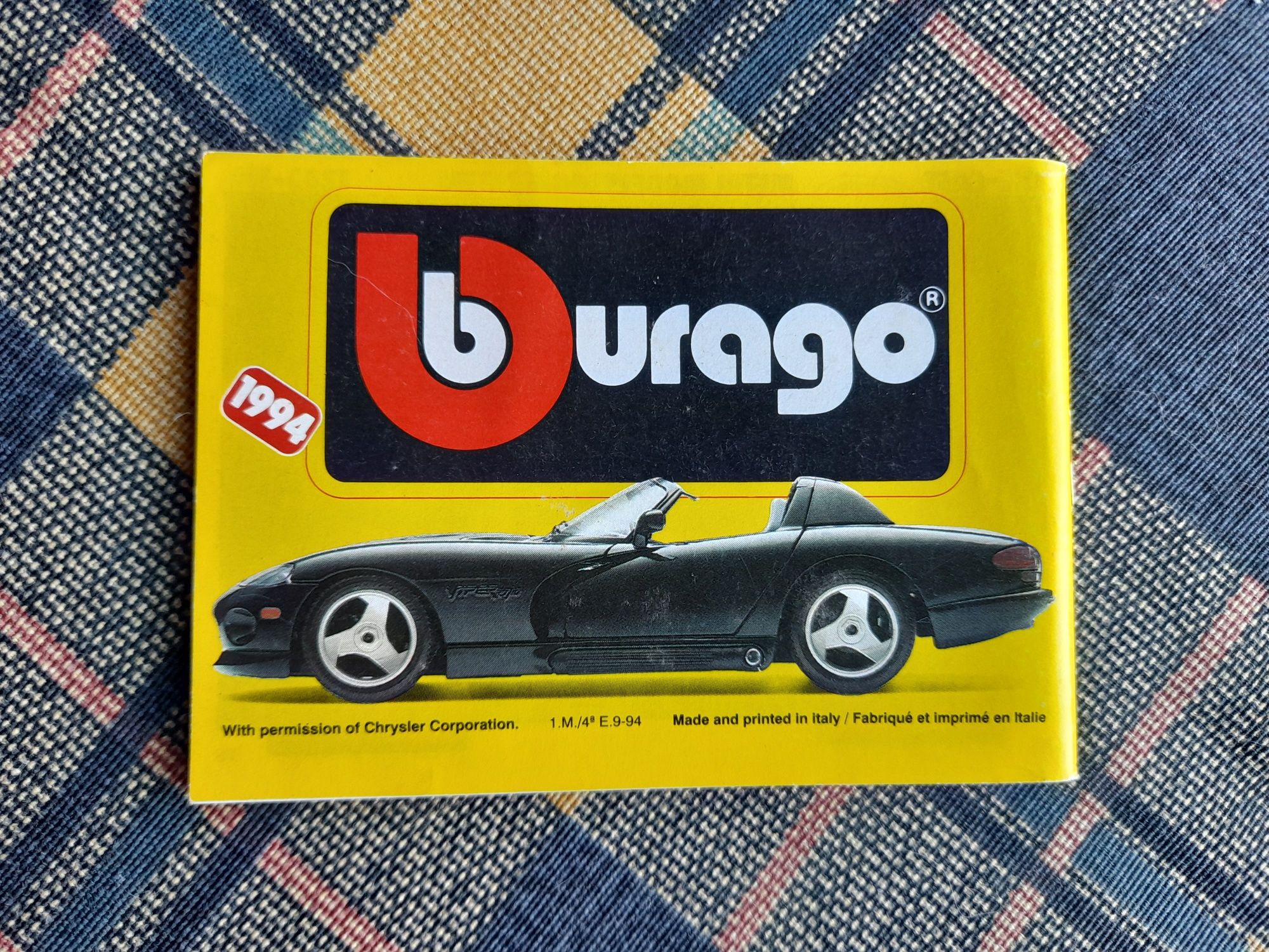 Catalogo Burago 1994