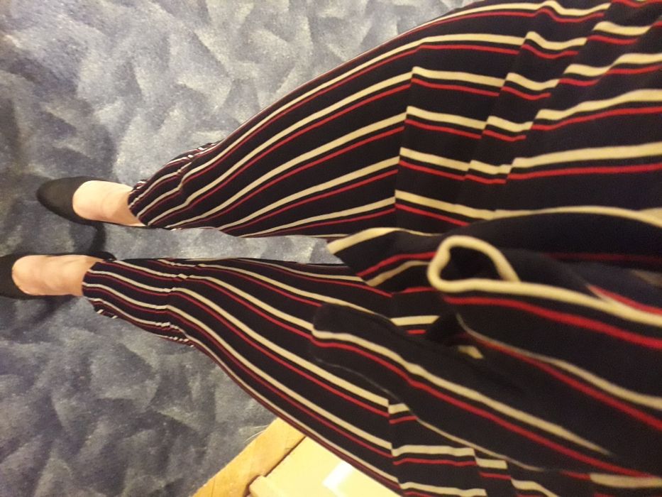 Spodnie damskie modne wyszczuplające push up S 36 new yorker paski