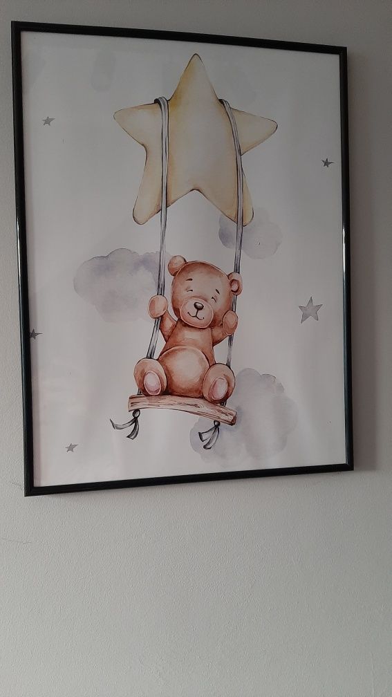 Plakaty w ramkach misie 30x40
