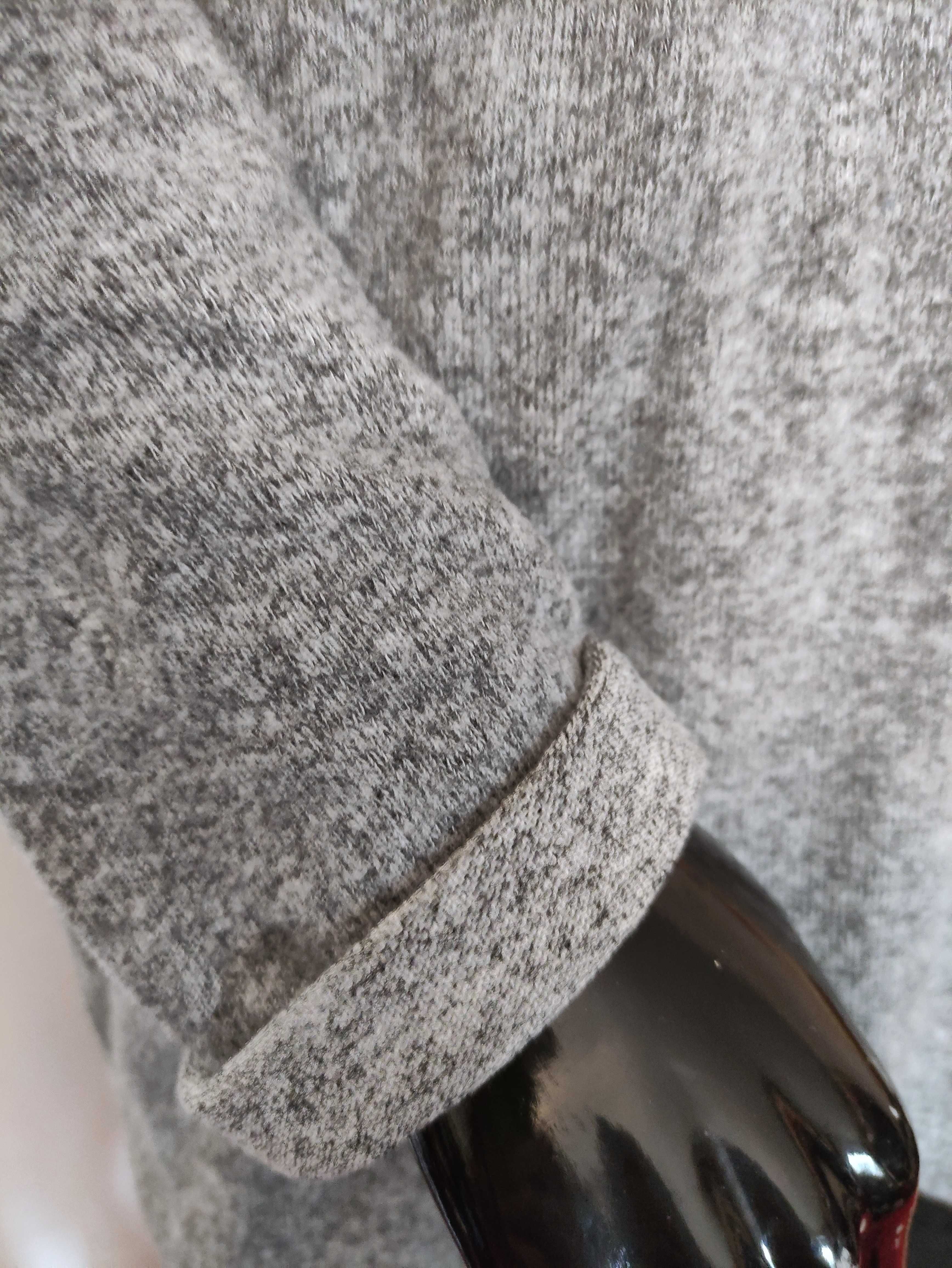 szary asymetryczny oversizeowy sweter bluza MEGI r.40/42