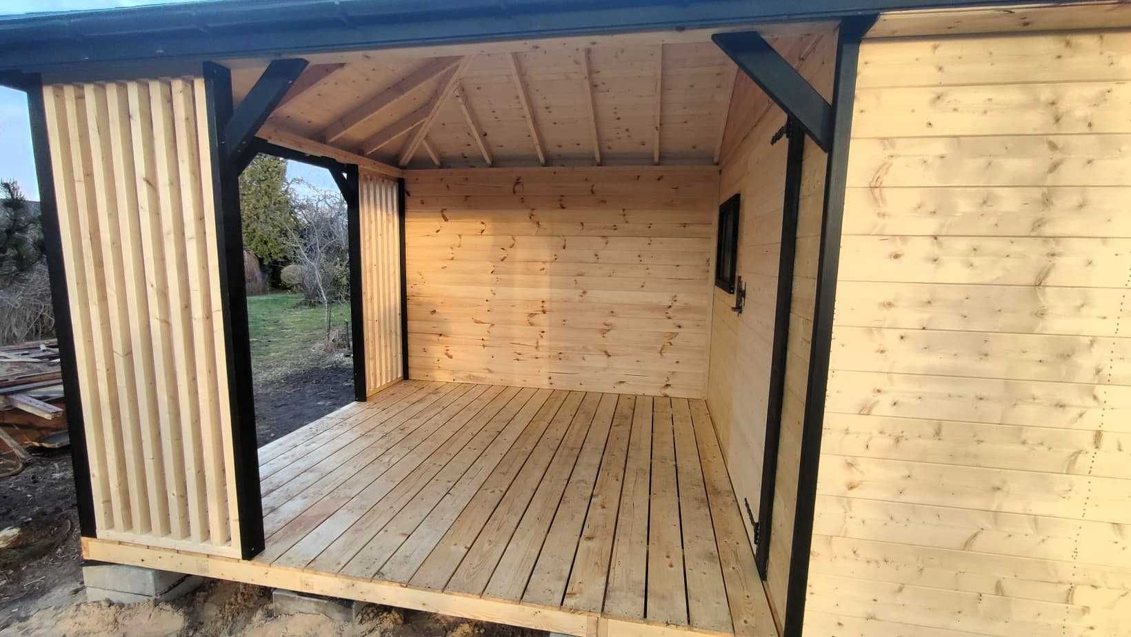 Domek drewniany,domek ogrodowy,domek narzędziowy, altana, 21 m2 3x7(6)