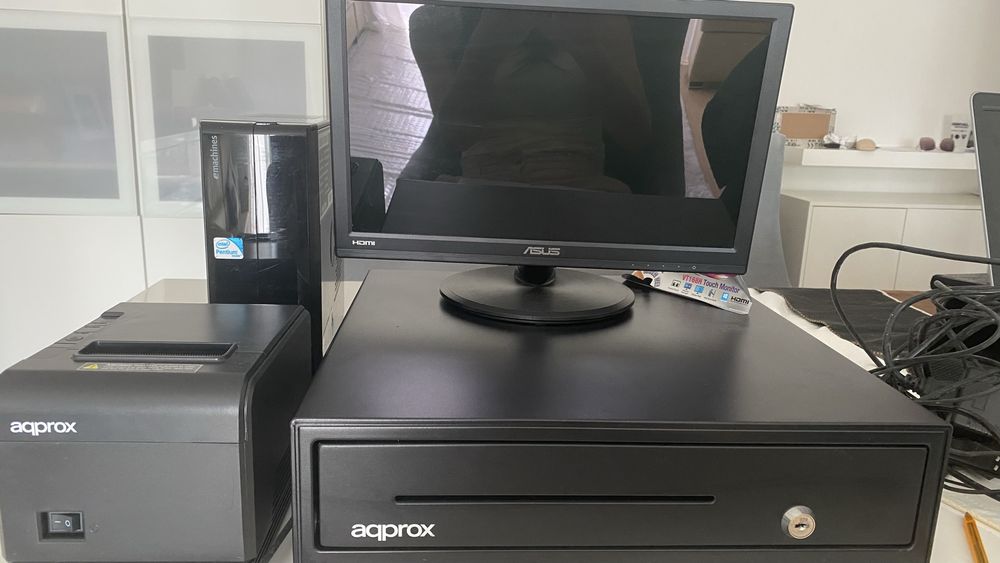 Computador e registadora - pack para venda