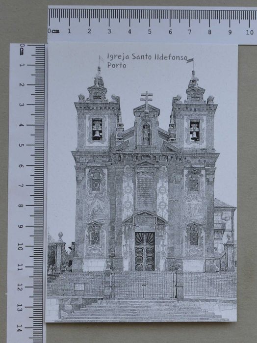 Postal - Igreja de Santo Ildefonso - Porto - olx X00028