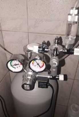 Akwarium rozdzielacz CO2 zawór iglicowy