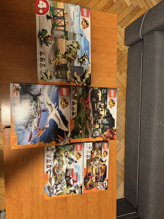 5 zestawów Lego Jurassic Dominion 769: 47,44,46,45,51 NOWE nie otwarte