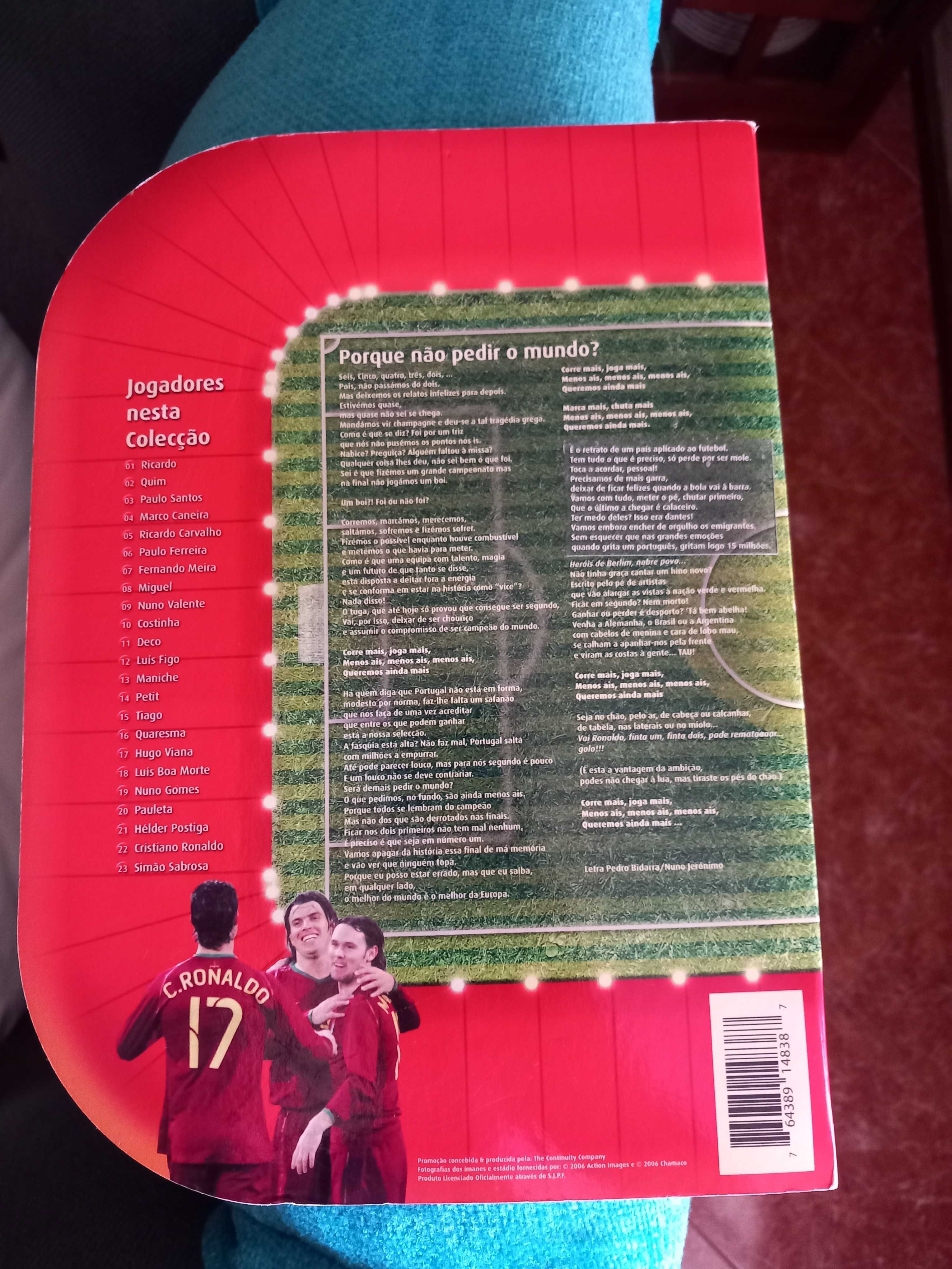 Álbum de cromos /ímans  Colecção Oficial Portugal 2006 da Galp