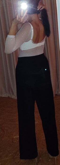 Body koronkowe siateczka kabaretka bodystocking z cekinami pole dance