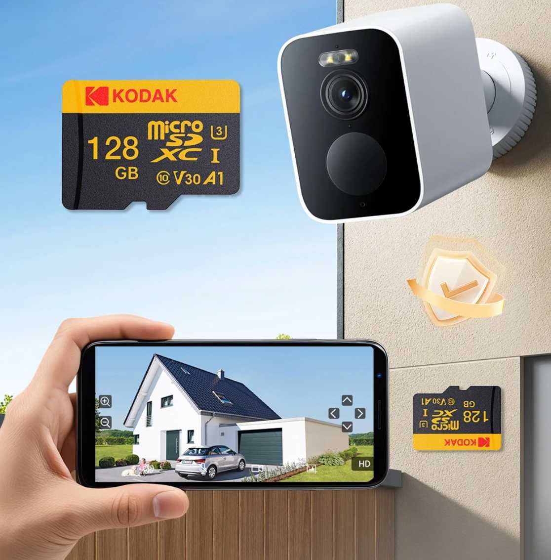 Karta pamięci Kodak micro SDXC 128GB 4K U3 A1 C10 V30 100Mb/s szybka