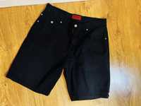 Czarne shorty spodenki L 40 pierre cardin