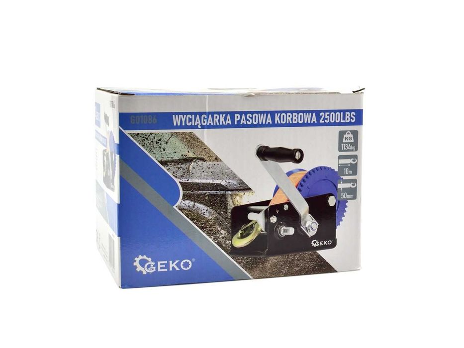 WYCIĄGARKA Wciągarka KORBOWA PASOWA ręczna 1134kg 2500LBS 2119