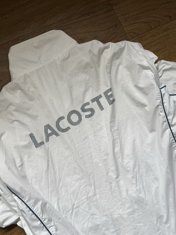 Заді лого Vintage lacoste вінтажна олімійка від лакост лакоста біла мл