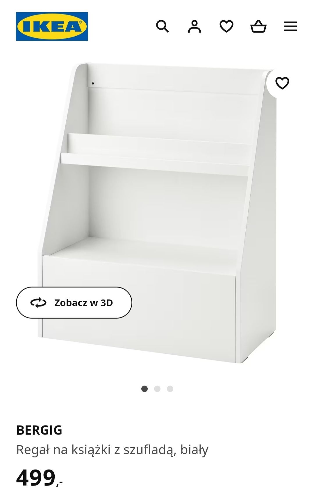 BERGIG Ikea szafka na książki